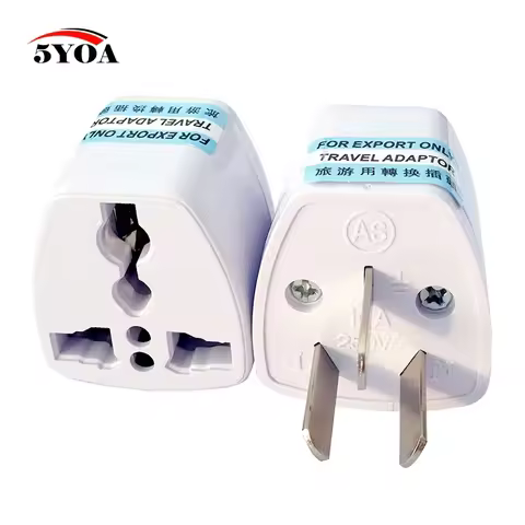 5YOA Power Adapter Travel Adaptor 3 pin US/UK/EU to AU Converter Universal AU Plug Charger Australia
