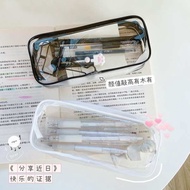 pen holder desktop organiser clear pencil case Transparent Pencil Case Large Capacity 2023 New Style