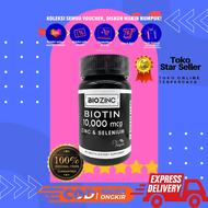 BIOZINC ASLI ( Biotin 10000 mcg zinc & Selenium ) - Biotin 60 kapsul - Penyubur Rambut