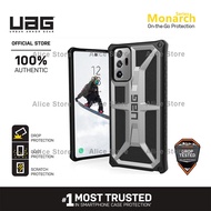 UAG Monarch Series Phone Case for Samsung Galaxy Note 20 Ultra with Military Drop Protective Case Cover - Silver