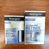 2件$450 限量優惠 Neutrogena Retinol Pro+ Power Serum 30ml Neutrogena Retinol Regenerating Cream 48g