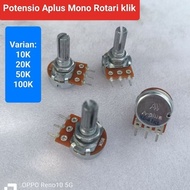 Aplus Rotary Mono Potentiometer click 10K/20K/50K/100K potentiometer a plus Rotary click 41 original
