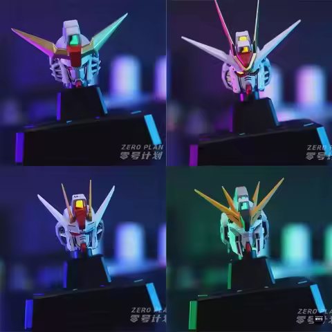 HG Ka Rx-93 Zero Plan Strike Freedom ν Destiny Strike Head Carving Model Figures Keycap Accessories 