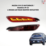 MAZDA 3 2020 REAR BUMPER REFLECTOR - L DESIGN