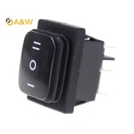 A&W 12V  Waterproof 6Pin DPDT Self Loing Rectangle Roer Switch