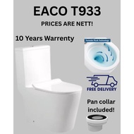 [Brand New] EACO T933 Rimless & Vortex Tornado Flush Toilet Bowl With Installation