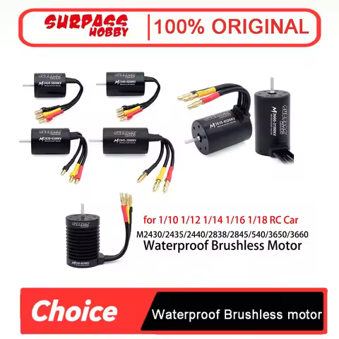 SURPASS HOBBY Waterproof Brushless Motor - M2430/2435/2440/2838/2845/540/3650/3660 for Wltoys 1/8-1/
