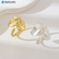 DGF  Alloy Frosted Vintage Mask Ring For Women Adjustable Irregular Personality Punk Ring Jewelry Ac