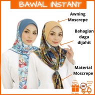 Tudung Sarung Bawal Instant Bercorak Printed Bidang 50 Bawal Hoor Bawal Instant Travel Awning Moscre