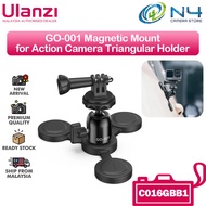 Ulanzi GO-001 Magnetic Mount for Action Camera Triangular Holder with 1/4'' Gopro Mount for Gopro Insta360