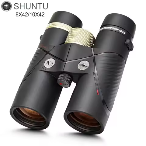 Shuntu 8X42/10X42 HD Binoculars for Adults High Power IPX7 Waterproof Binocular with BAK4 Prism and 