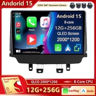 Android 15 Qualcomm Car Radio Multimedia Player For Mazda CX-3 CX3 Mazda 2 DK 2014 - 2021 Auto Carpl
