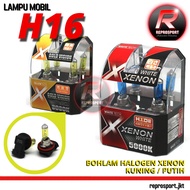CAR LIGHTS (H16) WHITE / YELLOW XENON HALOGEN BULB