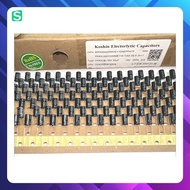 20 pieces. KOSHIN CAPACITOR 50V 0.1UF, 50V 0.22UF, 50V 0.47UF, 50V 4.7UF, 50V 1 UF, 50V 10UF,50V 22U