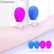 [Prs] 1/5Pcs Natural Silicone Cupping Massage Cup For Body Fac Neck Eye Massage Vacuum Tank Body Fac