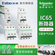 Schneider Small Circuit Breaker Air Switch iC65N Series Engineering Electric Motor D Type6A~63A Auth