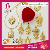 Cop 916cm Gold Chain Korea Gold Chain Bangkok Gold Necklace Gold Neck Chain 50cm/60cm Bangkok Gold