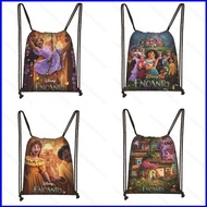Disney Encanto Kids Backpack Drawstring Pocket Student School Bag Cartoon Cute Large Capacity Gift F