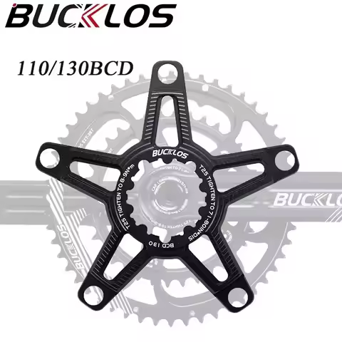 BUCKLOS Bicycle Chainring Spider Adapter Chainwheel Converter To 130BCD 110BCD Road Crankset Adapter