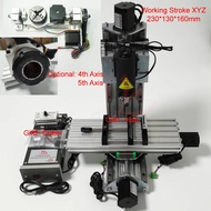 LY2515 4 Axis Wood Router 1000W Vertical Engraving Machine 5axis Column Type Metal Drilling PVC Mill