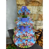 3-Tier Birthday Cake Stand with Character Motif 3-Tier Cupcake Stand / Tier Cake Stand