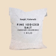 Fine Iodized Salt (1 kilo) Sodium Chloride, Edible Salt (NaCl) Asin I Soapi Naturals