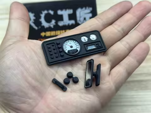 AXIAL SCX10 III Jeep CJ7 v2 1/10 Rock Crawler Upgrade Parts - Dashboard, Nylon Material, Gauges as S