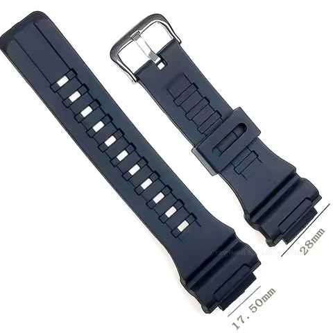 18mm Silicone Black Replacement for Casio AQS800 S810W AEQ-110W W735H 736H Men Women Waterproof Spor