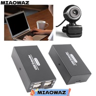 MIAOWAZ A Pair of USB Extender, Transmit 120m Range Single Ethernet Cat5e 6 7 Ethernet LAN Extender,
