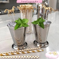 LANFY Horse Straw Decoration, Horse Shape Drink Tool Drink Stirrers, Gifts Water Cup Accessories Metal Horse Stirrer Metal Horse Straw