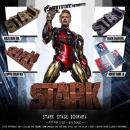 史塔克立體名牌場景地台 Stark stage diorama 不包括 MARVEL AVENGERS SHF & HT hottoys IRONMAN TONY STARK