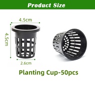 Rockwool Hidroponik + Net Pot Set Hydroponic Growing Media for Seedling & Vegetable