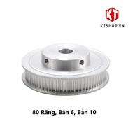 GT2 Pulley, 80-tooth GT2 Gear 6mm, 10mm