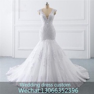 Custom Wedding Gown Bridal Dresses 非洲婚紗禮服新娘2021新款