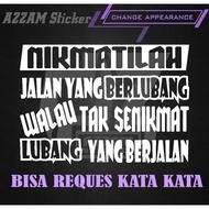 ENJOYABLE WORDS STICKER - YANG/CUSTOM CUTTING WORDS OF CAR BODY TRUCK/PICK UP/L300/ CUTTING STICKER 