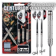 ONE80 STEEL TIP DARTS - 19G/21G/23G CENTURION 80% VHD TUNGSTEN KNURLED STEEL DARTS (ARROW DART)