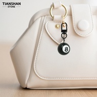 Tianshan Billiard Ball Keychain Snooker Ball Keychain Black 8 Ball Keychain Mini Pool Ball Charm Bil