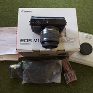 kamera canon m10 kit 15 45mm fullset Second Canon eos m10 bekas mulus