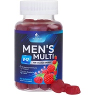 Men Multi Vitamin Gummy - Multi-Vitamin for Men Daily Nutritional Support with Vitamins A, C, D, E, 