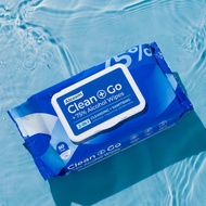 Alcosm Alcean 75% Alcohol Wipes 10/50 wipes - Clean + Go