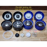 Magic blender accessories - Set of 4 knives, 2-blade multi-function blender knives