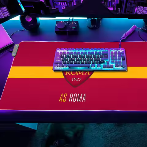 ROMA Gaming Club MousePad LED Table Pads Backlit Rubber Desktop AS XXL RGB Desk S Micro Football USB