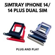 SIM CARD SLOT SIM TRAY DUAL DOUBLE IP 14/ / iphone 14 PLUS Dual Sim Tray SlotOriginal iphone 14 IP 1
