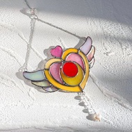 翼心捕光器，彩色玻璃，美少女戰士裝飾，可愛的設計