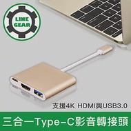 LineGear Type-C to 4K UHD高清數位筆電擴充轉接頭_金