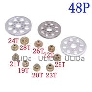 48P Spur Gear 80T 85T 92T Motor Pinion Gear 18T 19T 20T 21T 22T 24T 26T 28T -33T For 1/10 RC Car D3 