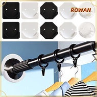 ROWANSG 2pcs Shower Curtain Rod Adjustable Wall Adhesive No Drilling Stick Screw Fixation Shower Rod