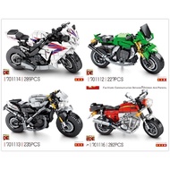 Baltan toy  ❤Compatible with  Sembo block technology machinery group Yamaha R1 motorcycle model boy building blocks toys 701100-701116 S2