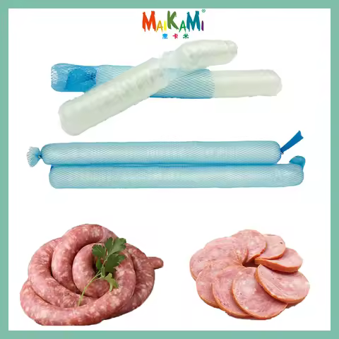 12.5/25 Meters 30mm Plastic Sausage Casing Tube Meat Sausages Casing For Sausage Maker Ham Tools Sau
