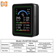 Tuya WiFi 10-in-1 Carbon Dioxide Monitor PM0.3 PM1.0 PM2.5 PM10 Formaldehyde Detector Temperature Hu